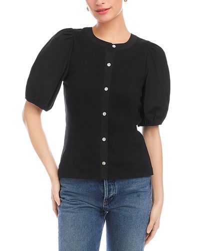 Fifteen Twenty Fifteen Twenty Terryn Contrast Short Sleeve Top