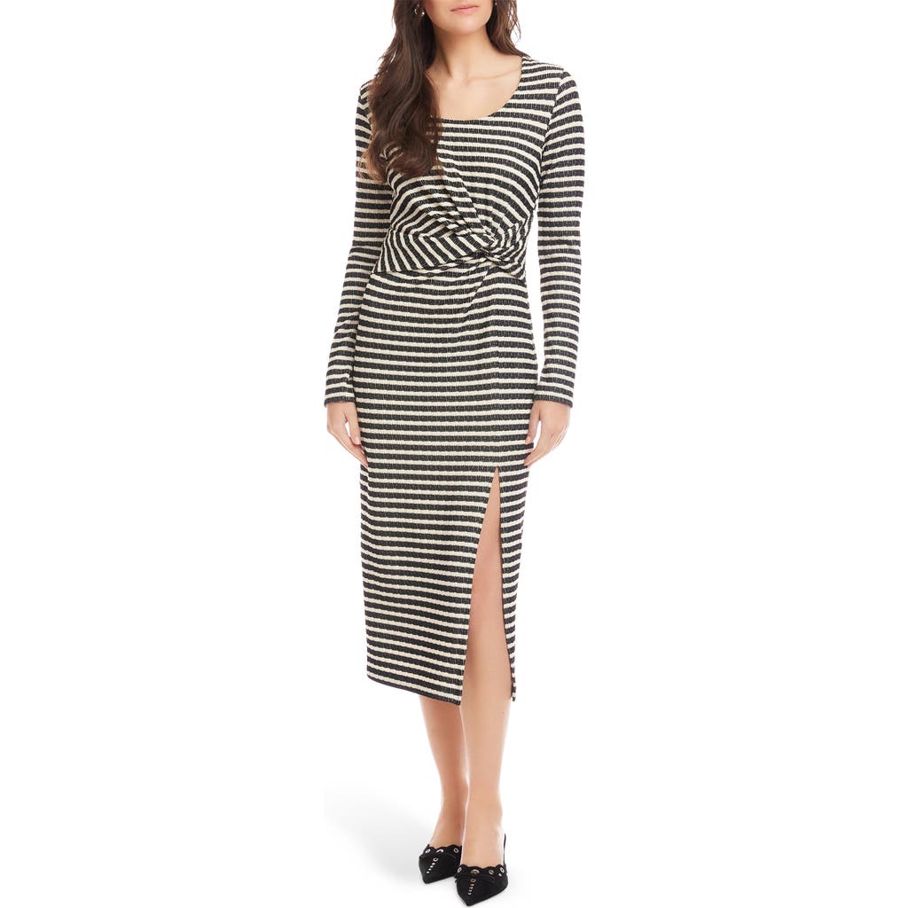 FIFTEEN TWENTY FIFTEEN TWENTY Tyler Side Twist Long Sleeve Midi Dress