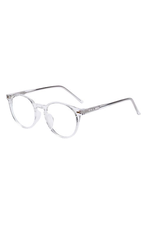 Fifth & Ninth Fifth & Ninth Dakota 48mm Round Blue Light Blocking Reading Glasses