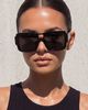 Fifth and Ninth Fifth and Ninth Fifth & Ninth Jaelyn Square Polarized Sunglasses in Black/Black, Women's at Urban Outfitters - 4