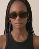 Fifth and Ninth Fifth and Ninth Fifth & Ninth Monaco Rectangle Polarized Sunglasses in Torte/Black, Women's at Urban Outfitters - 1