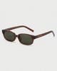Fifth and Ninth Fifth and Ninth Fifth & Ninth Nara Rectangle Polarized Sunglasses in Transparent Brown/Green, Women's at Urban Outfitters - 3
