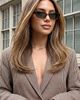 Fifth and Ninth Fifth and Ninth Fifth & Ninth Nara Rectangle Polarized Sunglasses in Transparent Brown/Green, Women's at Urban Outfitters - 5