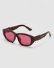Fifth and Ninth Fifth and Ninth Fifth & Ninth Priya Rectangle Sunglasses in Black Cherry/Rose, Women's at Urban Outfitters - 1