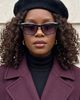 Fifth and Ninth Fifth and Ninth Fifth & Ninth Thalia Rectangle Polarized Sunglasses in Black/Purple, Women's at Urban Outfitters - 5