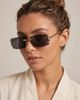 Fifth and Ninth Fifth and Ninth Fifth & Ninth Voss Rectangle Sunglasses in Gold/Black, Women's at Urban Outfitters - 1
