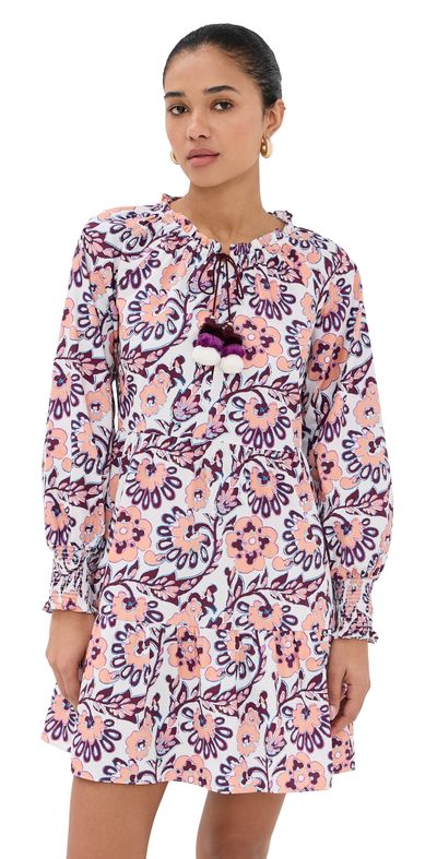 Figue Figue Bella Dress Ibiza Floral Biscotti Beige