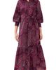 Figue Figue Indiana Dress Cascading Paisley Mulberry - 1
