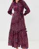 Figue Figue Indiana Dress Cascading Paisley Mulberry - 2