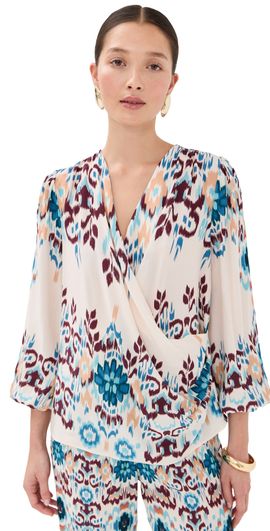 Figue Figue Jocelyn Top Mirage Ikat Biscotti Beige