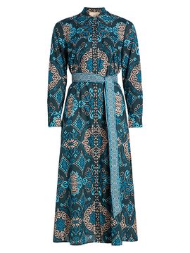 Figue Women's Bassa Medallion Cotton Midi-Shirtdress