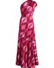 Figue Women's Ezer Abstract Silk One-Shoulder Maxi Dress - 1