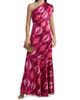 Figue Women's Ezer Abstract Silk One-Shoulder Maxi Dress - 3
