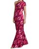 Figue Women's Ezer Abstract Silk One-Shoulder Maxi Dress - 4