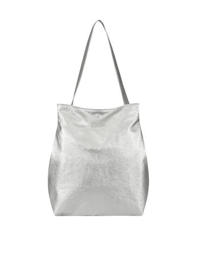 FILLINTHEBLANK Flow Bucket Shoulder Bag_Silver