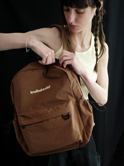 FILLINTHEBLANK Off Back Pack [BROWN]