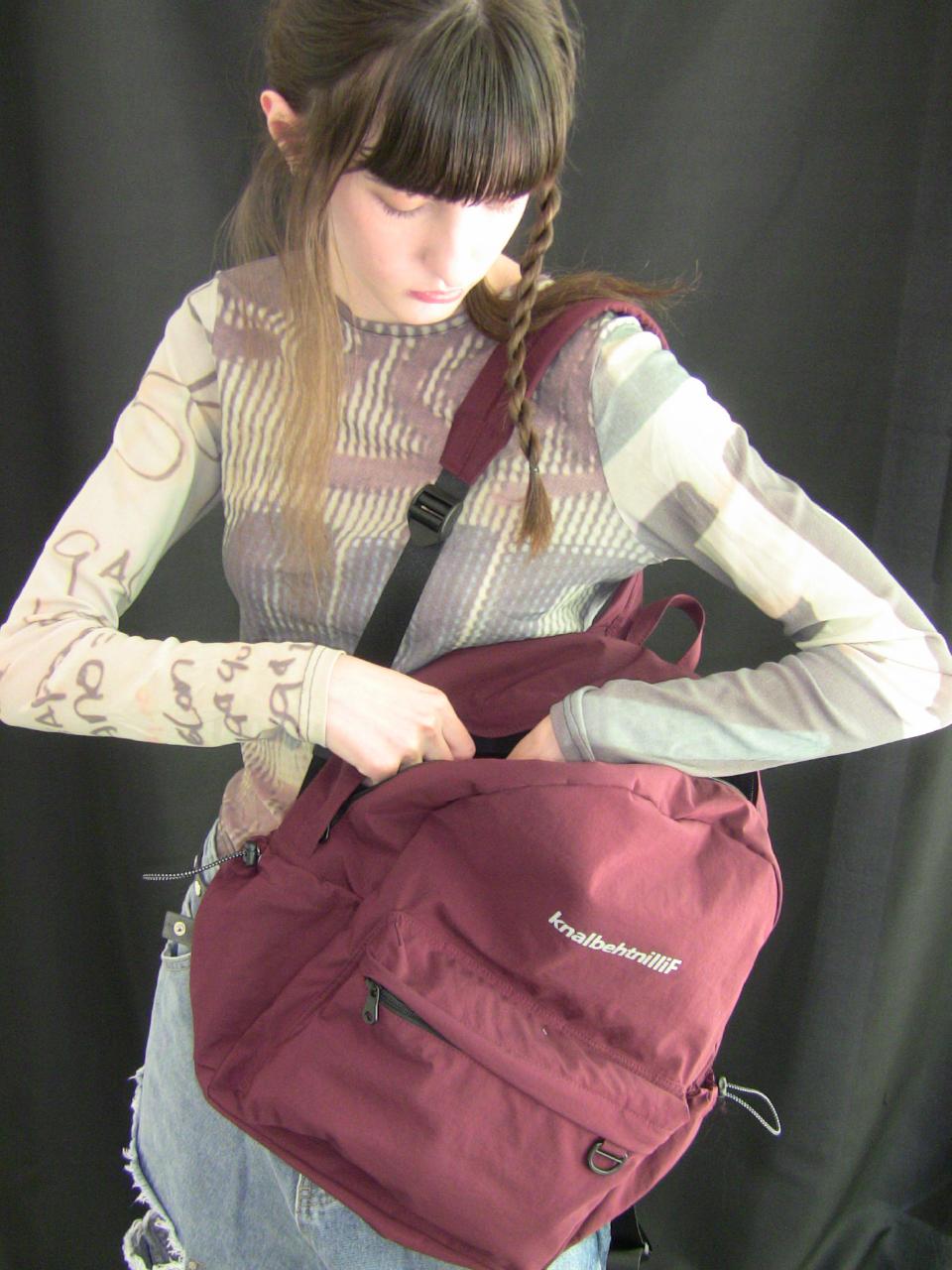 FILLINTHEBLANK Off Back Pack [maroon]