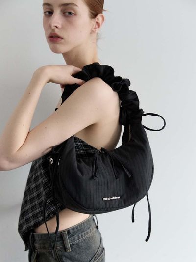 FILLINTHEBLANK Shirt 2-way Shoulder Bag (black)