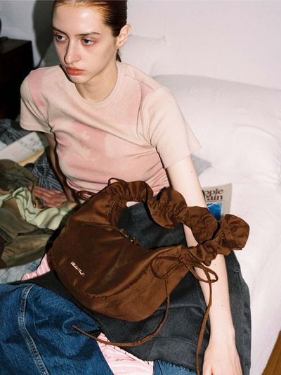 FILLINTHEBLANK Shirt 2-way Shoulder Bag (camo)(brown)