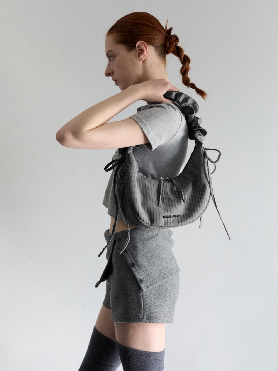 FILLINTHEBLANK Shirt 2-way Shoulder Bag (grey)