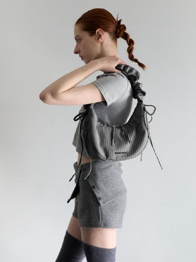 FILLINTHEBLANK Shirt 2-way Shoulder Bag (grey)