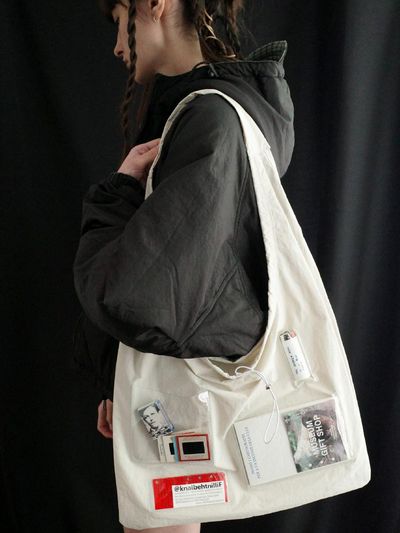 FILLINTHEBLANK Stance Packable Multi Bag [Pink/White]