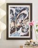 Fine Art by Clau Robles Fine Art by Clau Robles Gil Center Panel Oyster Triptych Art Print in Black Wood Frame at Urban Outfitters - 1