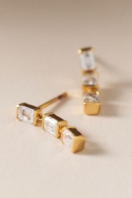 Fine Diamonds by Anthropologie Baguette Diamond Drop Earrings