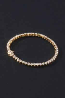Fine Diamonds by Anthropologie Bezel Diamond Tennis Bracelet