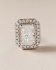 Fine Diamonds by Anthropologie Emerald-Cut Halo Lab Diamond Stud Earrings - 2