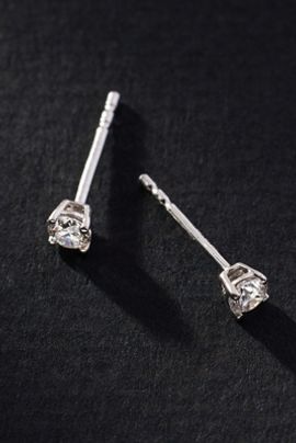Fine Diamonds by Anthropologie Gold Classic Diamond Post Earrings