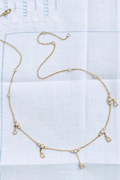 Fine Diamonds by Anthropologie Lab Diamond Droplets Necklace