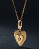Fine Diamonds by Anthropologie Solid Gold Diamond Beating Heart Charm - 1