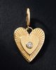 Fine Diamonds by Anthropologie Solid Gold Diamond Beating Heart Charm - 2
