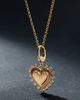 Fine Diamonds by Anthropologie Solid Gold Diamond Heart Charm - 1