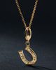 Fine Diamonds by Anthropologie Solid Gold Horseshoe Diamond Charm - 1