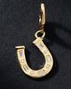 Fine Diamonds by Anthropologie Solid Gold Horseshoe Diamond Charm - 2