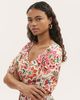 Finery London Finery London Estee Floral Crepe Midi Smock Dress - 5