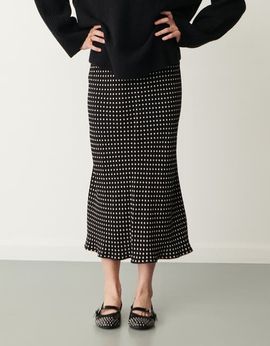 Finery London Finery London Evelyn Polka Dot Midi Skirt