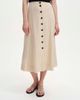 Finery London Finery London Frances Stripe Button Through Midi Skirt - 1