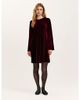Finery London Finery London Hattie Velvet Round Neck Short Dress - 1