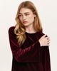 Finery London Finery London Hattie Velvet Round Neck Short Dress - 5