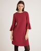 Finery London Finery London Izzy Rich Crepe Long Sleeve Short Dress - 5