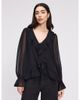 Finery London Finery London Jannelle Sheer Ruffle Detail Blouse - 1