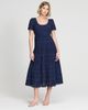 Finery London Finery London Jemma Cotton Broderie Tiered Midi Dress - 1