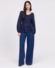 Finery London Finery London Jennie Shirred Long Sleeve Cotton Top - 2