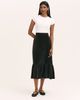 Finery London Finery London Joline Velvet Tiered Midi Skirt - 2