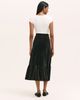 Finery London Finery London Joline Velvet Tiered Midi Skirt - 3