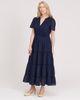 Finery London Finery London Juniper Short Sleeve Cotton Midi Dress - 5