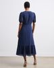 Finery London Finery London Loretta V-Neck Georgette Midi Dress - 3